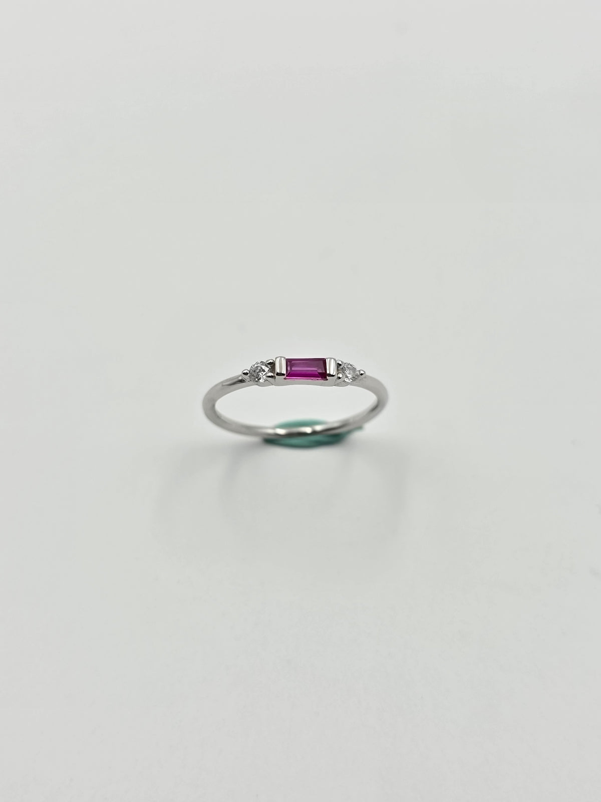 Pink Baguette Ring