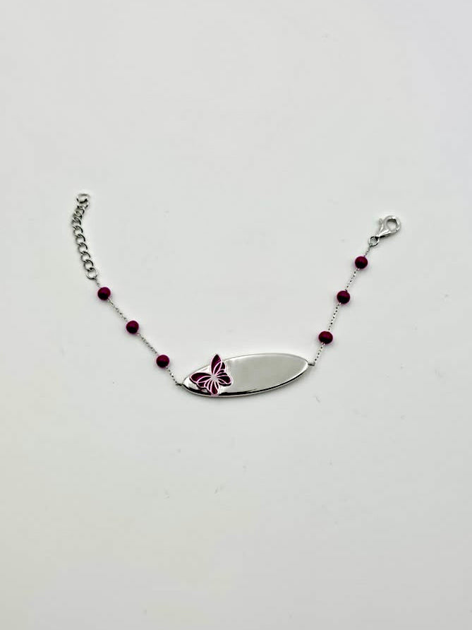 Pink Butterfly Baby Bracelet