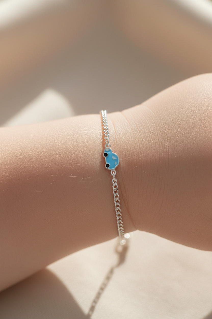 Blue Car Baby Bracelet