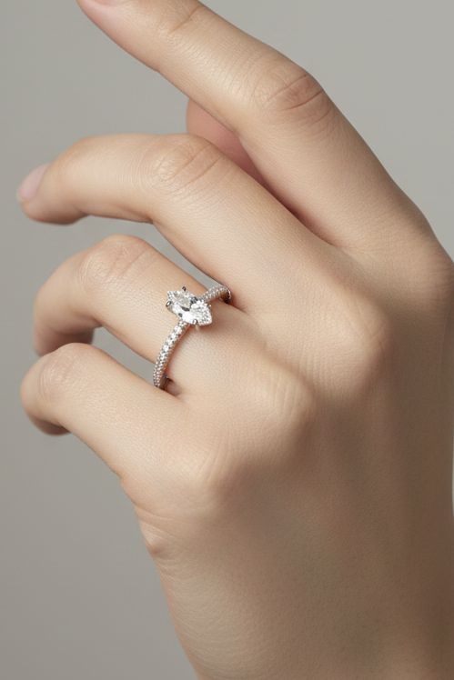Marquise Solitaire Ring