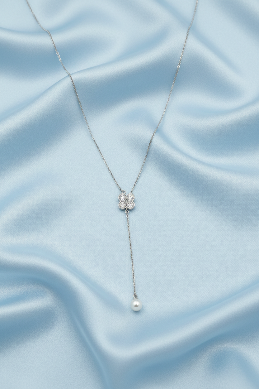 Flower Pearl Hanging Chain Set