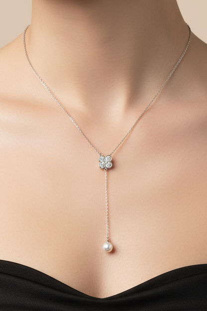 Flower Pearl Hanging Chain Set