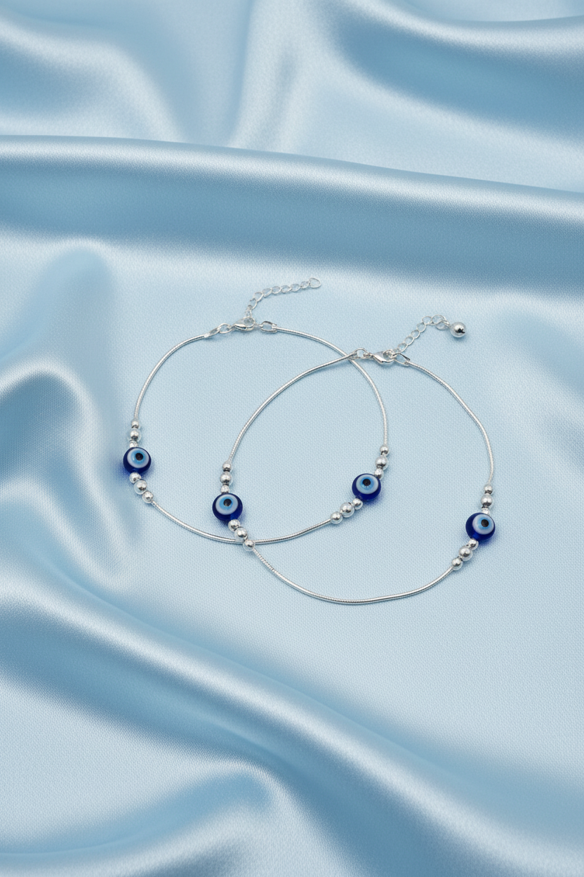 Blue Evil Eye Anklet