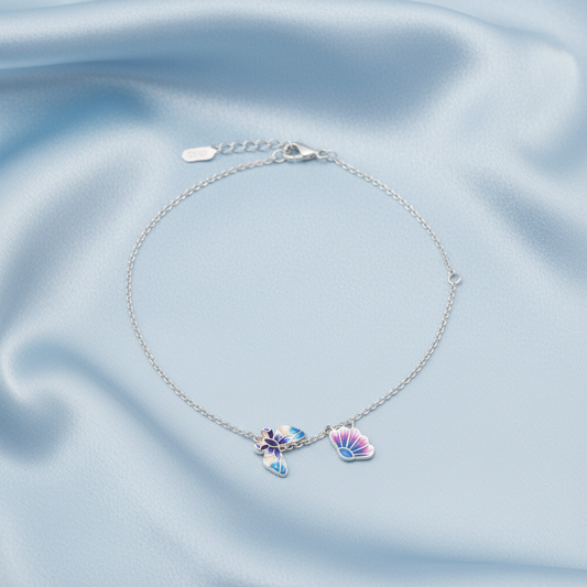 Multi Coloured Butterfly Bracelet
