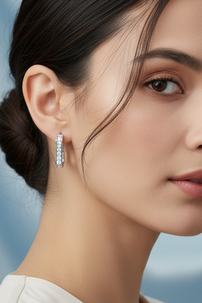 Diamond Square Bali Earring