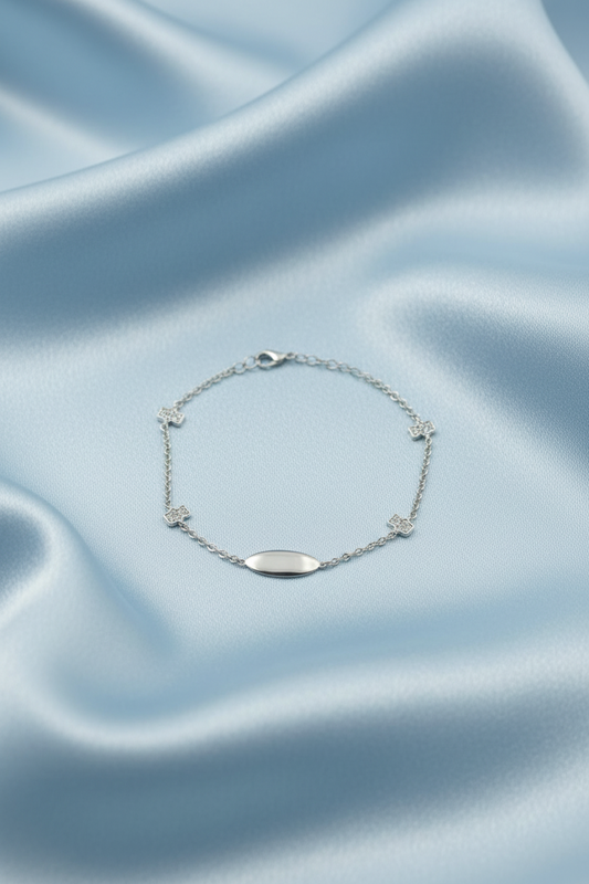 Silver Bean Bracelet