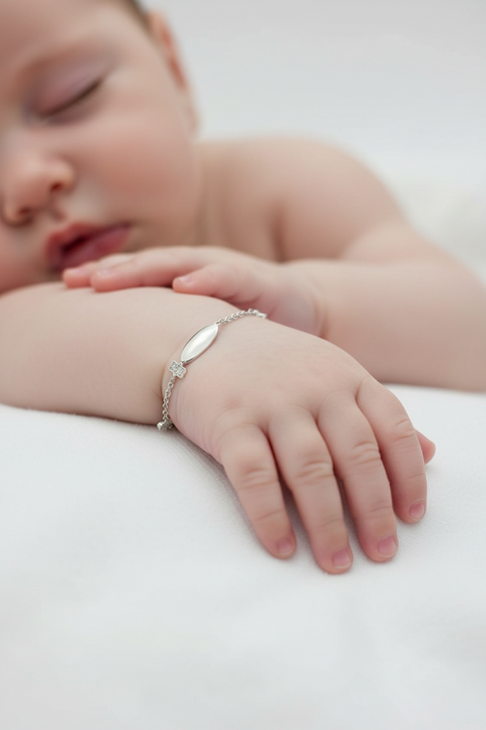 Silver Bean Bracelet