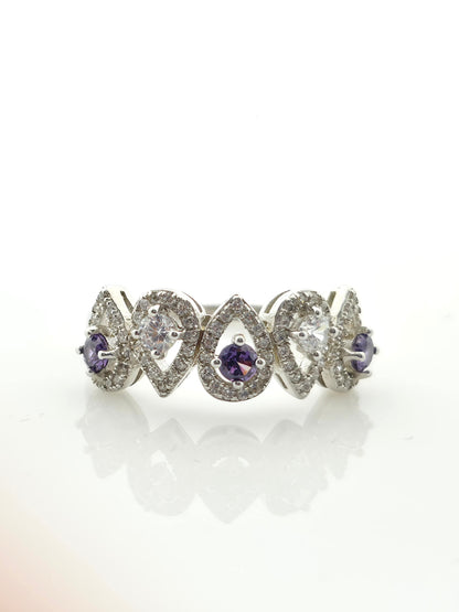 Pear Shape Purple Ring