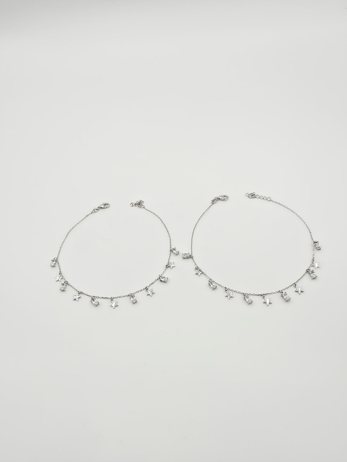 Star Baguette Anklets