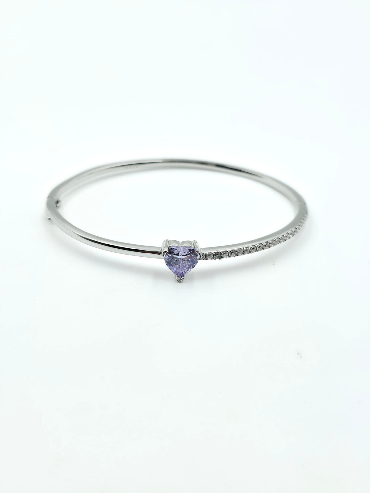 Lilac Heart Bracelet