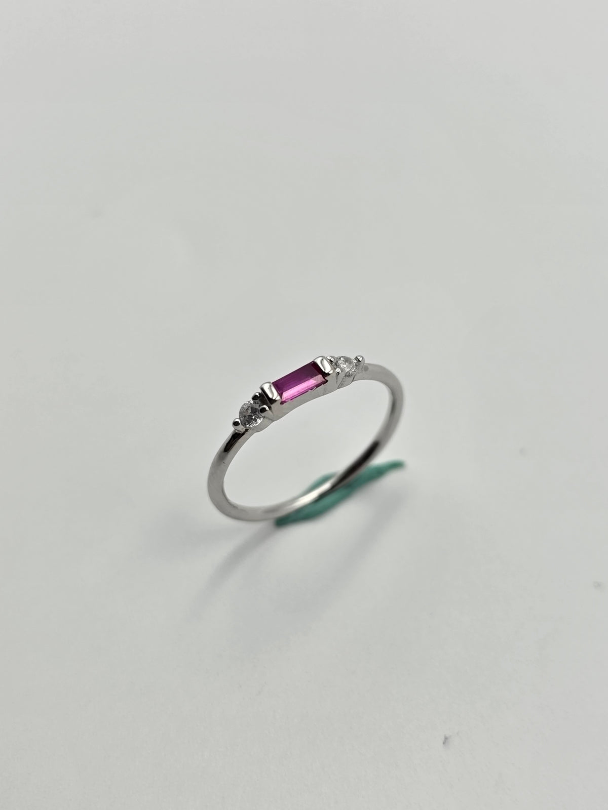 Pink Baguette Ring