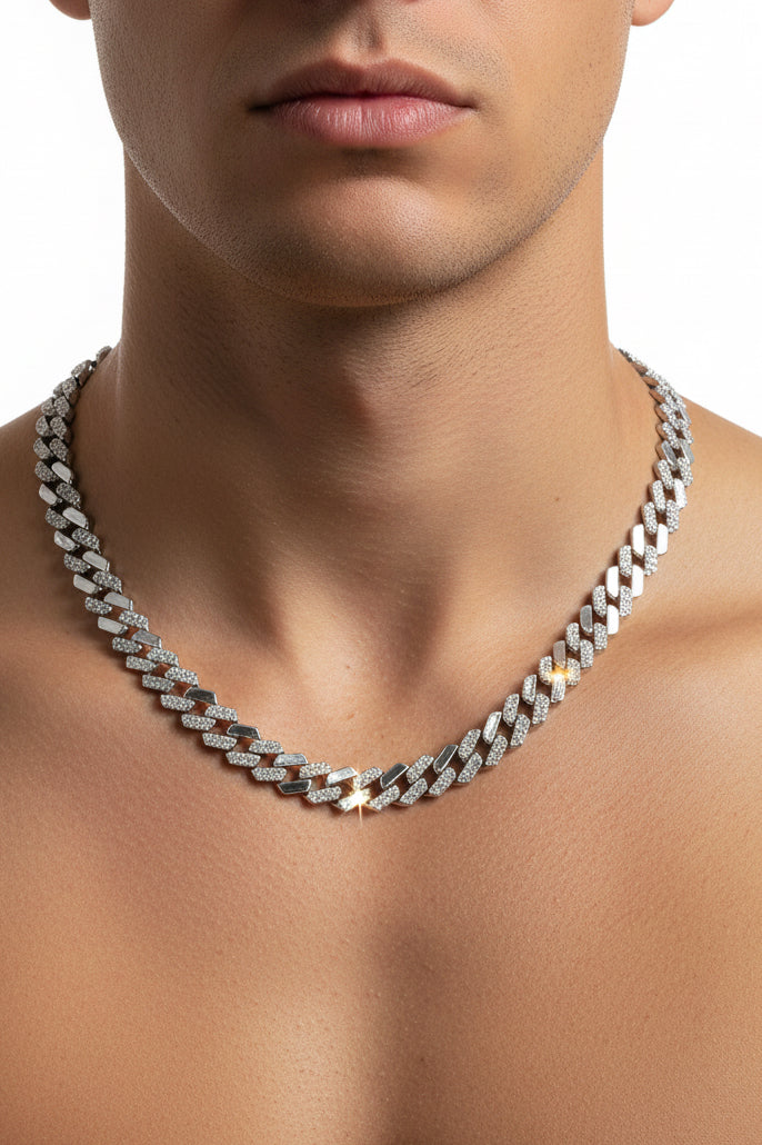 Iced-Out Cuban Men’s Chain