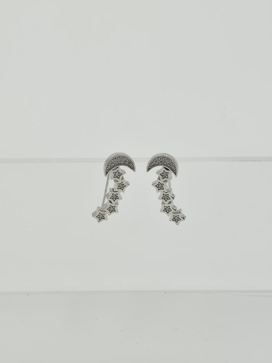 Star Moon Shaped Ear Cuffs