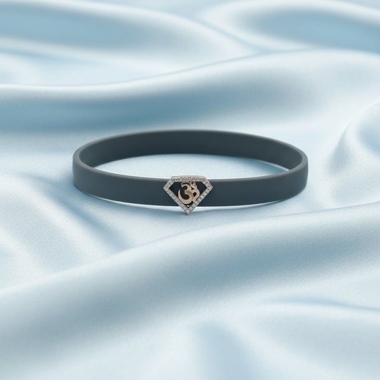 Om Diamond Shape Silicon Rakhi Belts