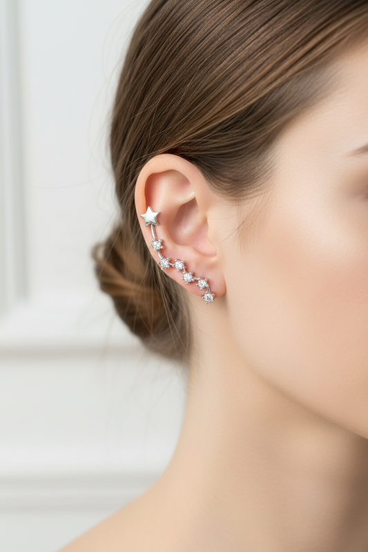 Single Star Shaped Ear Cuffs