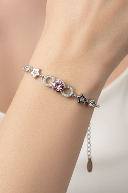 Pink Stone Bracelet