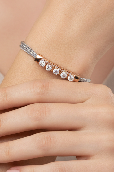Adjustable Knot Grey Bracelet