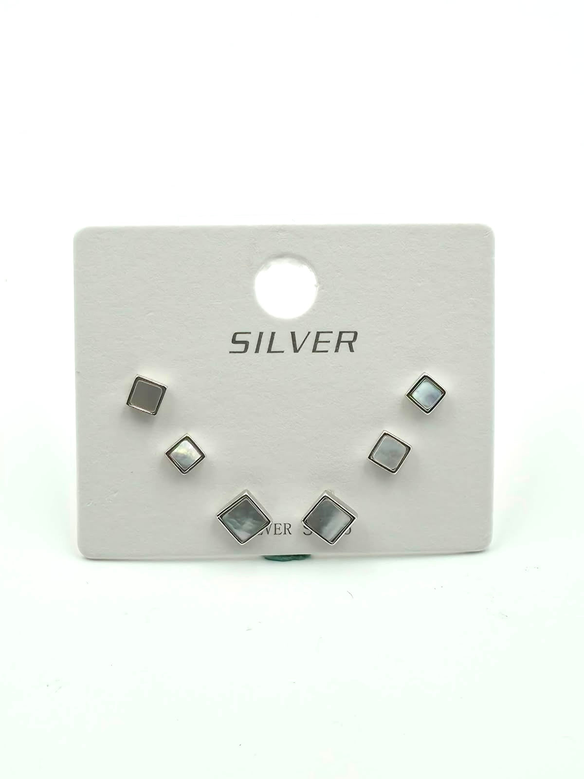 Mop Square Earring Set