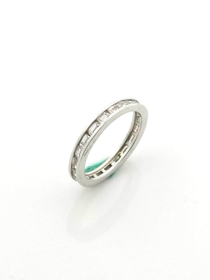 Baguette Cut Eternity Band Ring