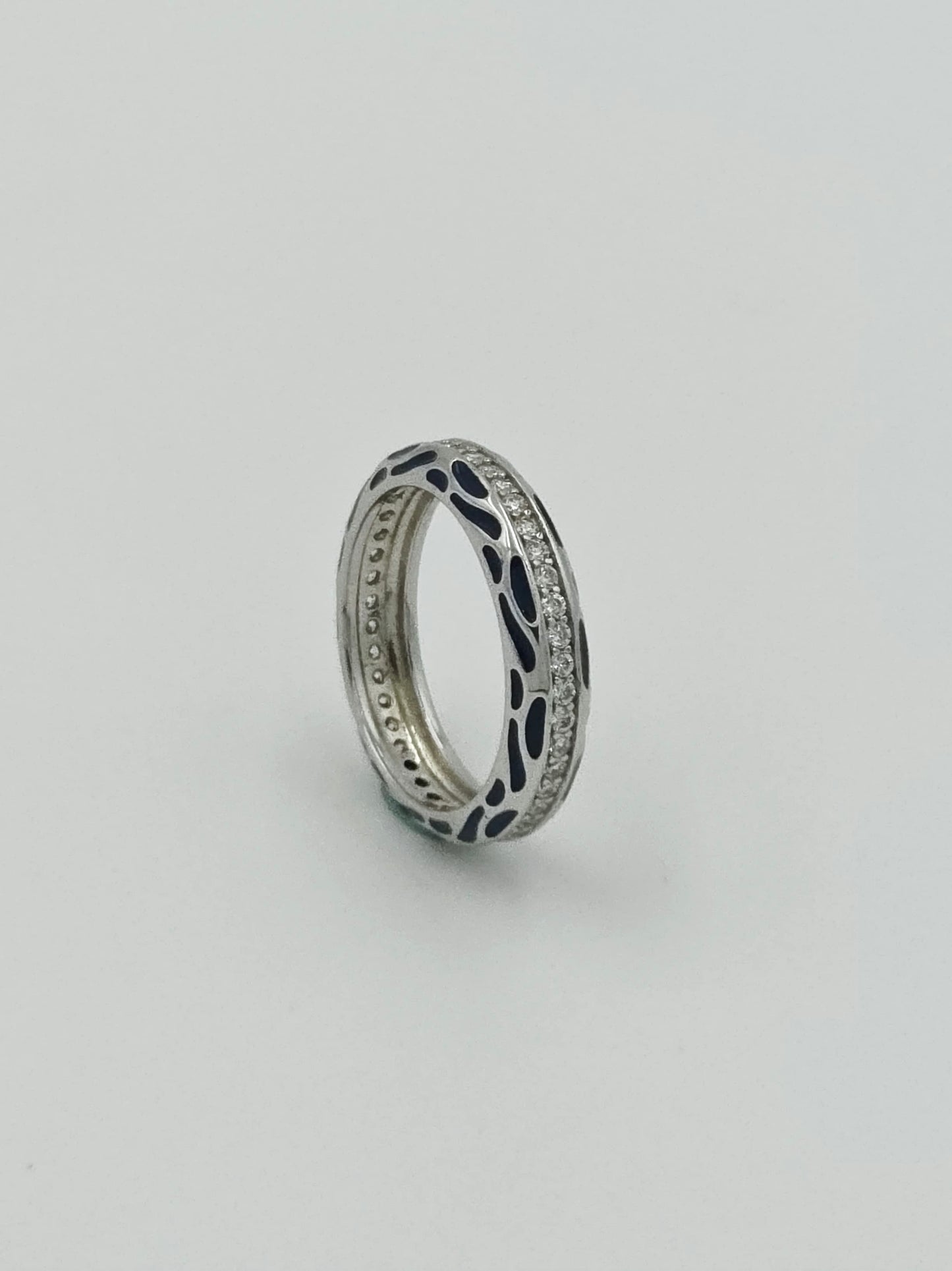 Blue Enamel Ring