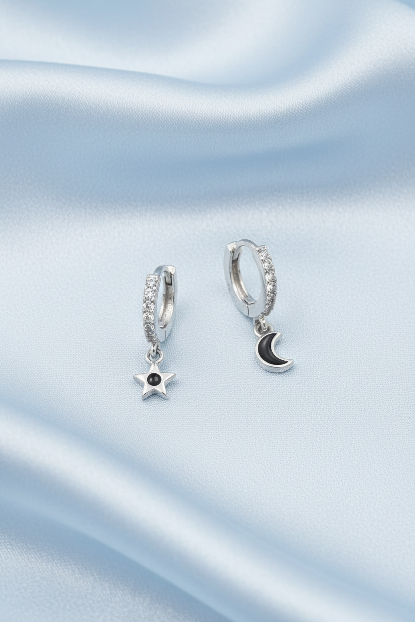 Moon Star Bali Earring