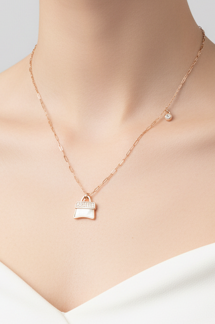 Rose Gold Handbag Pendant Set