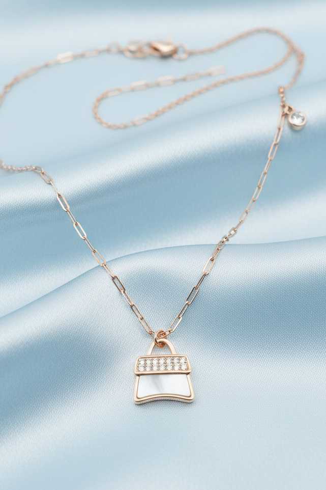 Rose Gold Handbag Pendant Set