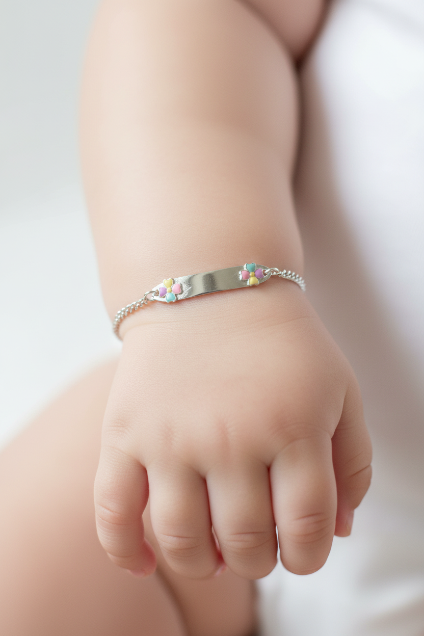 Multi Colour Flower Baby Bracelet