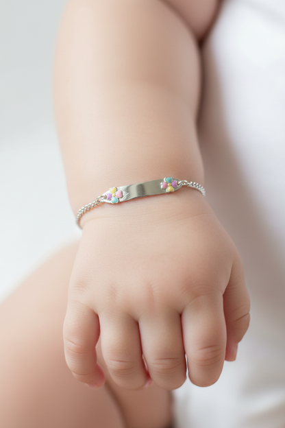 Multi Colour Flower Baby Bracelet