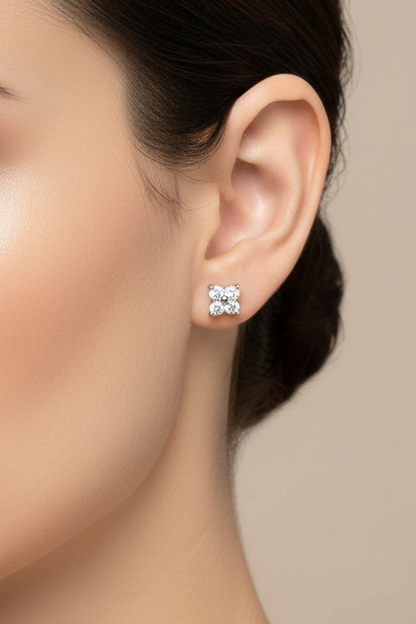 Flower Setting Earring