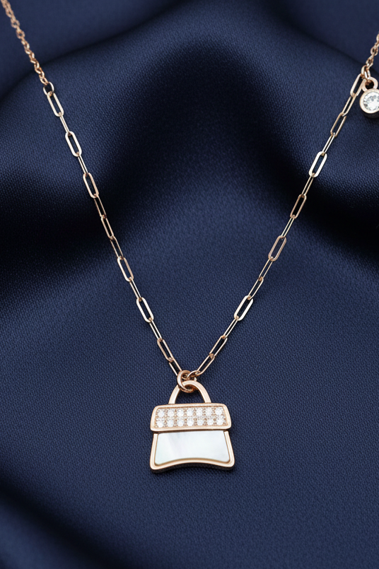 Rose Gold Handbag Pendant Set