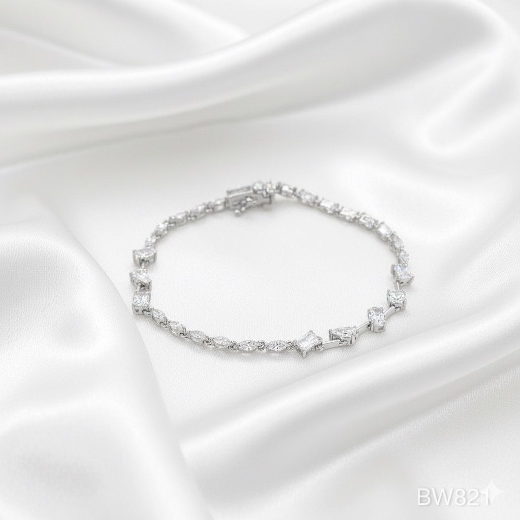 Different Shape Tennis Bracelet BW 821