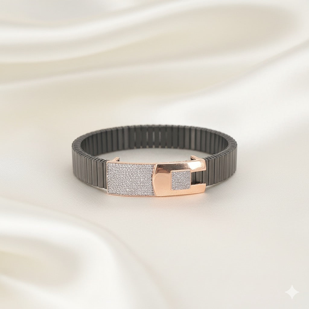 Rolex Belt Silver Bracelet ( MB923 )