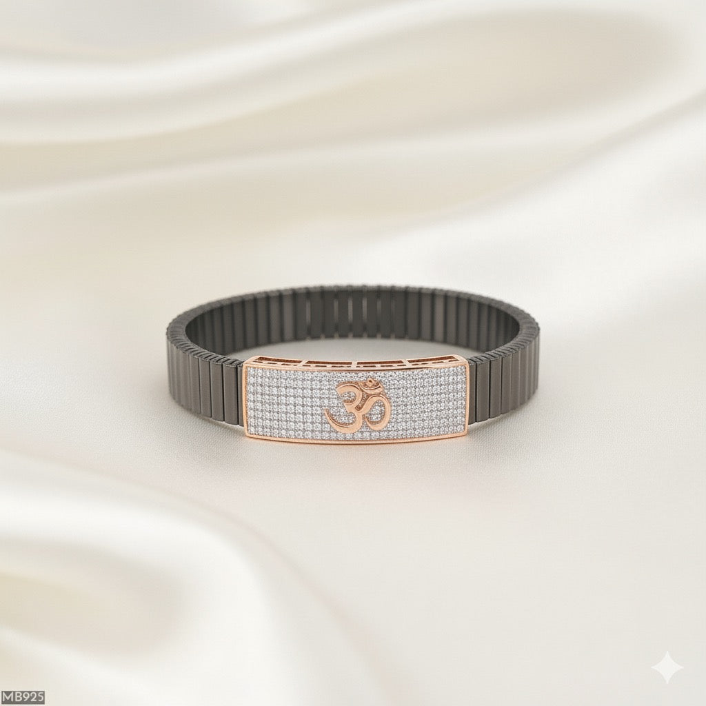 Om Flexi Silver Rolex Bracelet ( MB925 )