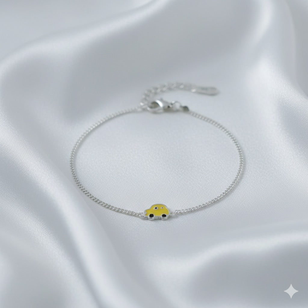 Yellow car baby bracelet (BB1125 )