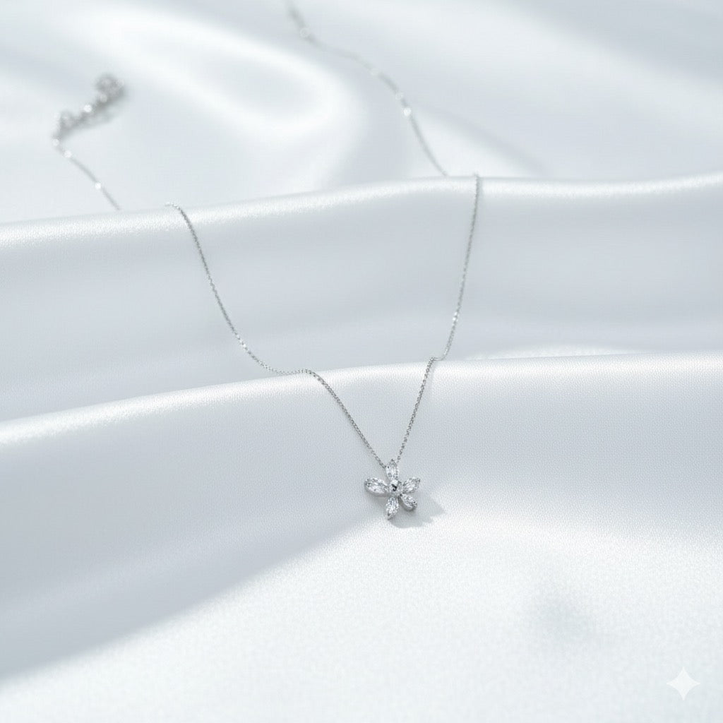 Mop Flower Chain Pendant ( Cp1396 )