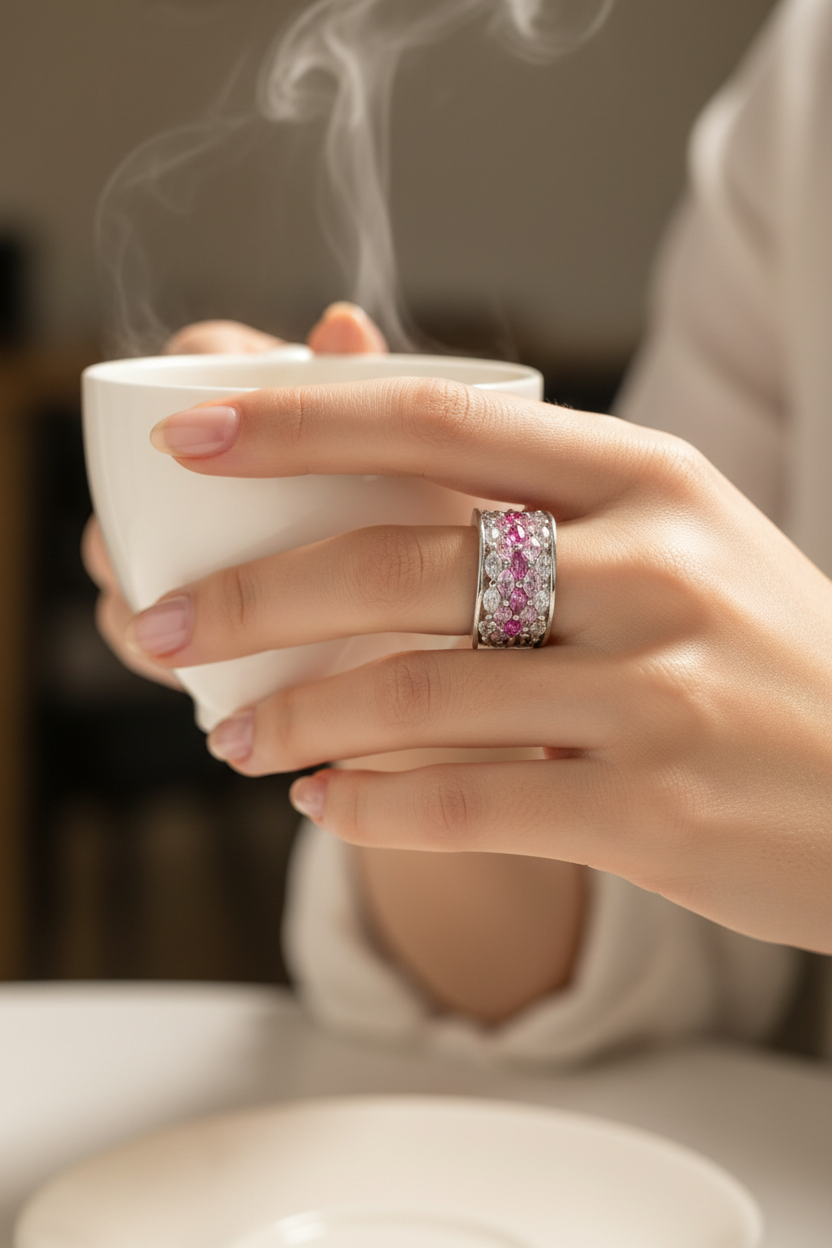 Pink Diamond Ring