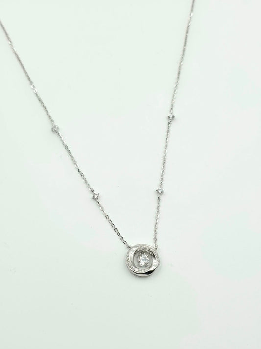Designer Round Solitaire Chain Set