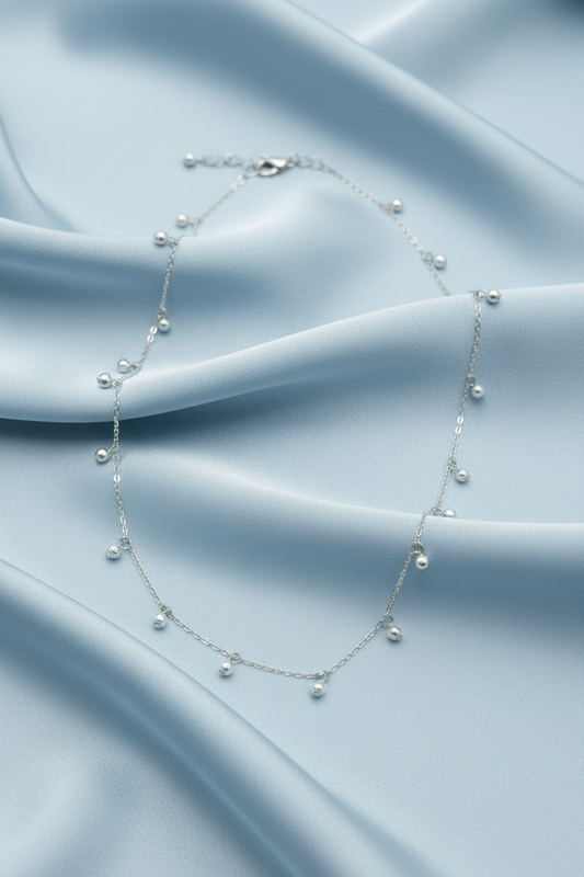 Small Pearl Chain Pendant Set