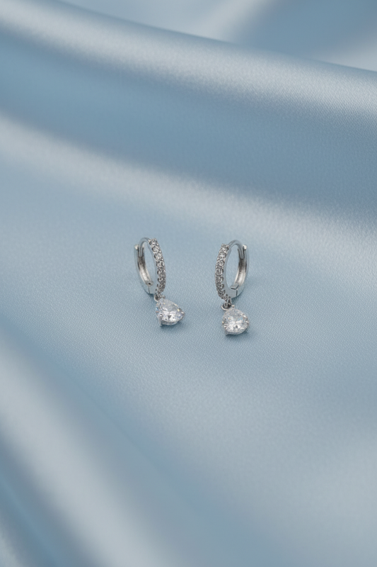 Drop Huggie Hoop Earring