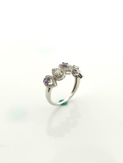 Pear Shape Purple Ring