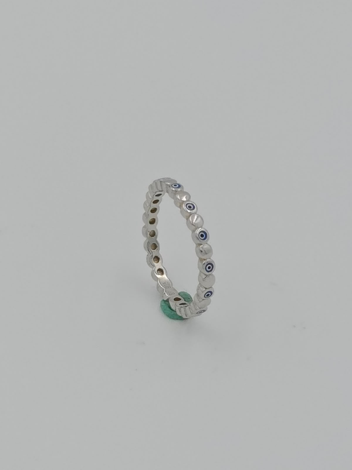 Blue Evil Eye Band Ring