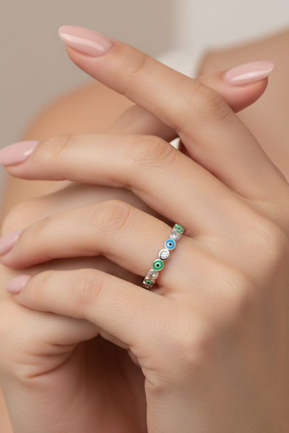 Evil Eye Band Ring