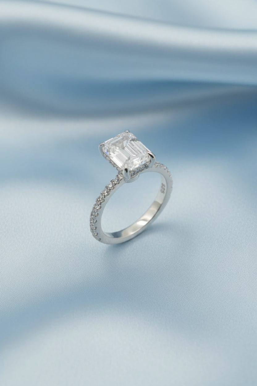Emerald Solitaire Ring