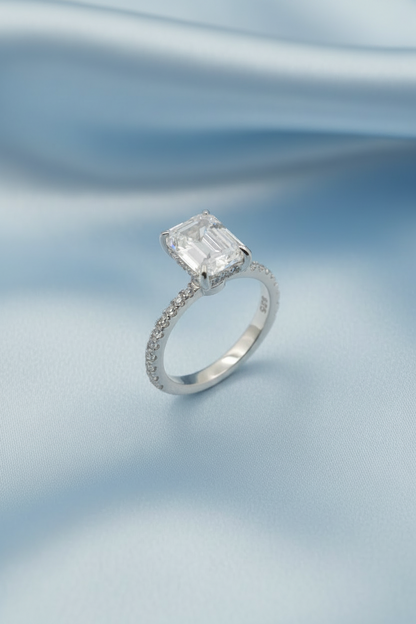Emerald Solitaire Ring
