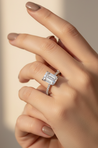 Emerald Solitaire Ring