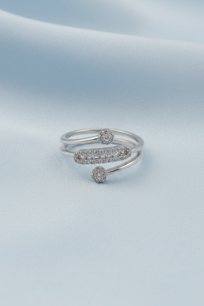 Baguette Cluster Ring