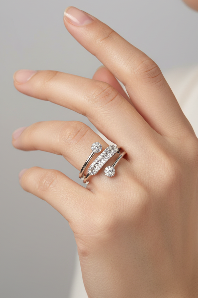 Baguette Cluster Ring
