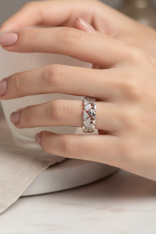 Trinity Spark Ring