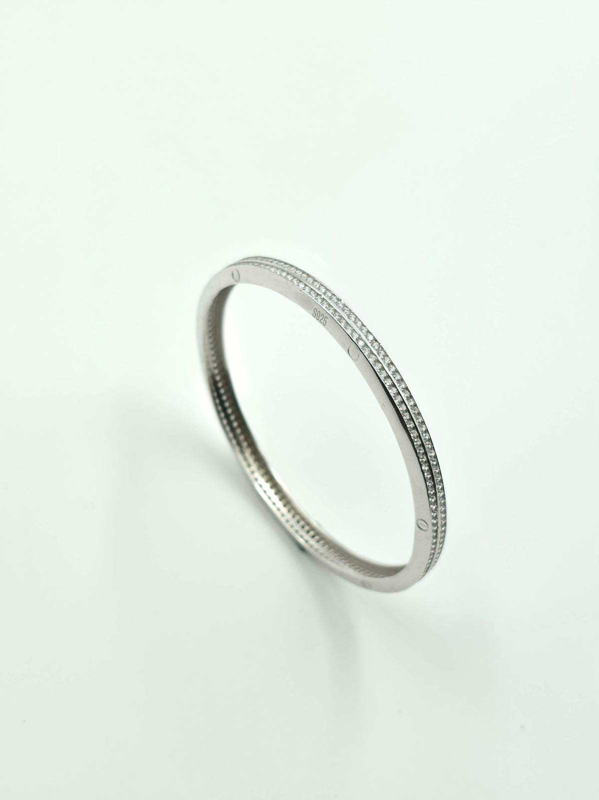 Eternity Sparkle Silver Bangles
